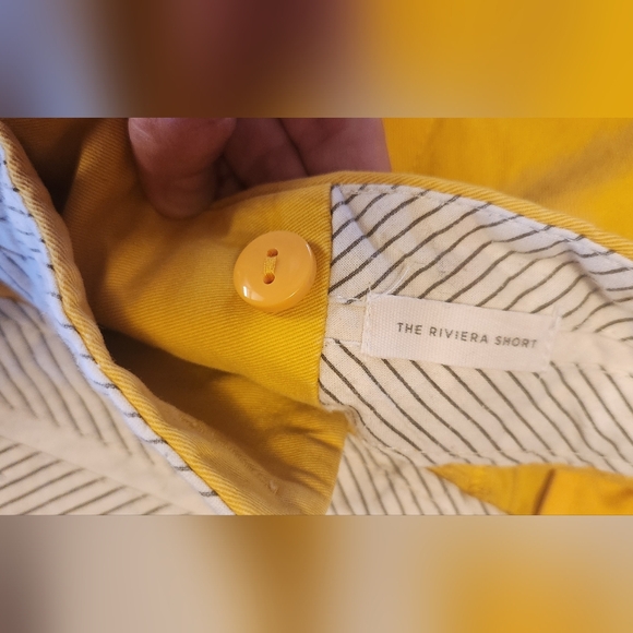 Loft The Riviera Shorts Mustard Yellow Size 8 - Picture 6 of 8